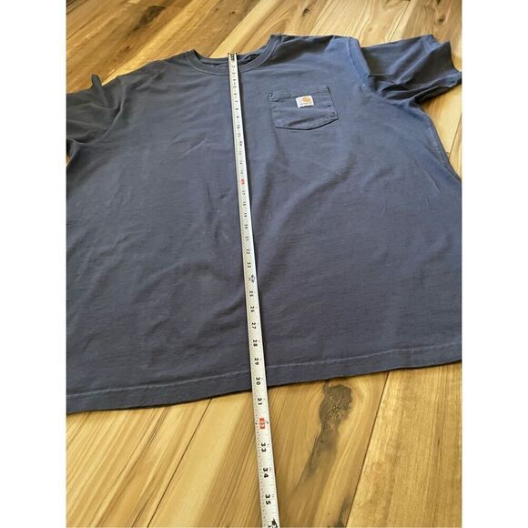 Sold🛍️Carhartt Men's Force Relaxed Fit Short-Sleeve Pocket Grey T-Shirt 2XL - Picture 4 of 7